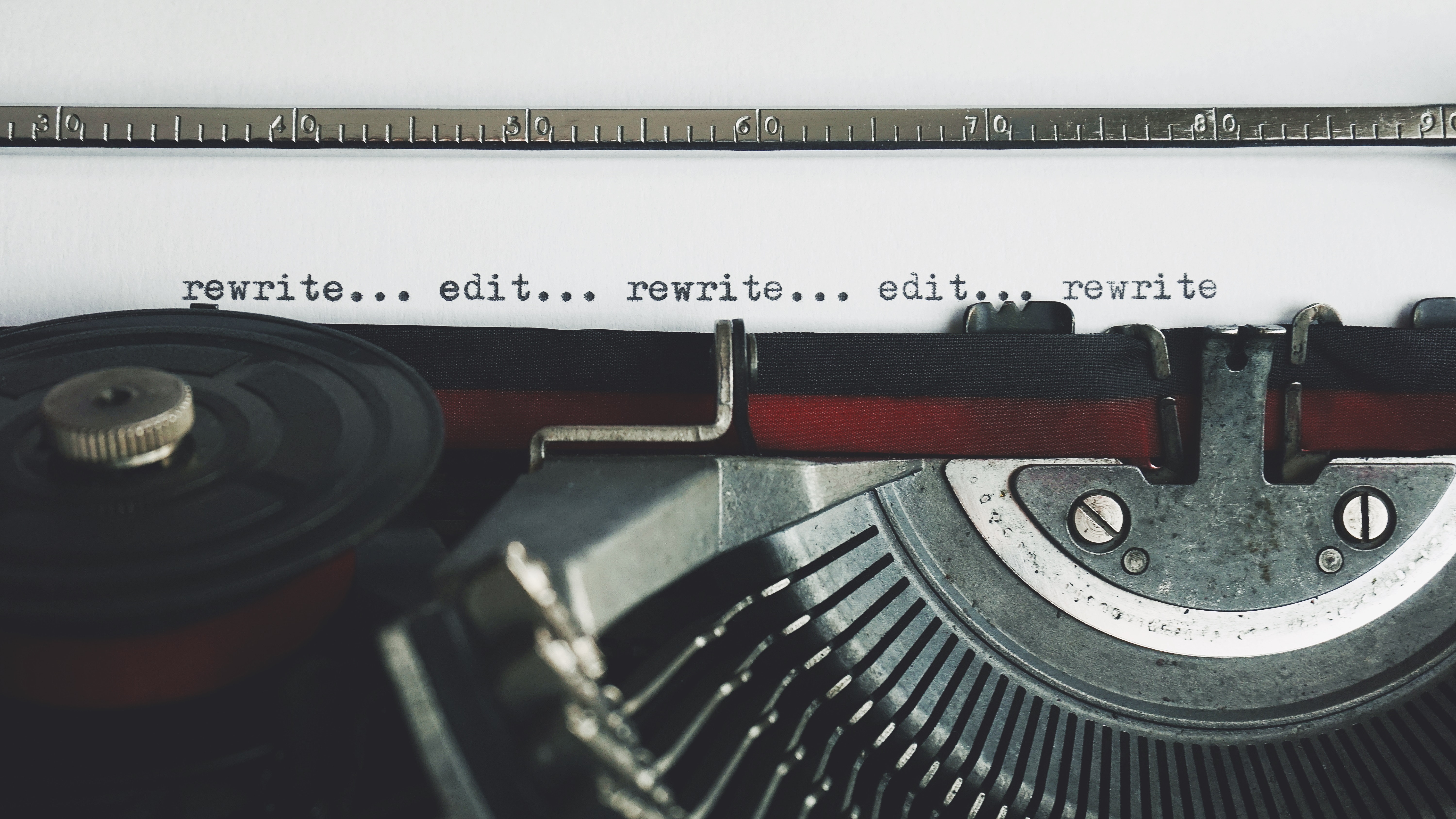 Photo of typewrter keyboard